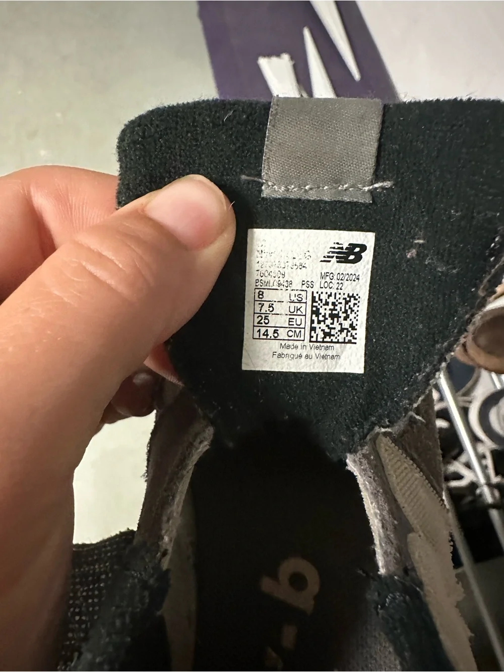 New Balance Kids Gray Velcro sneakers